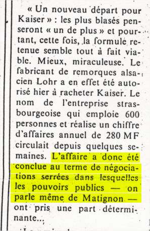 Manigances déclarée